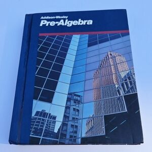 Addison-Wesley Pre Algebra Student Textbook Hardcover 1991 Homeschool Math Book